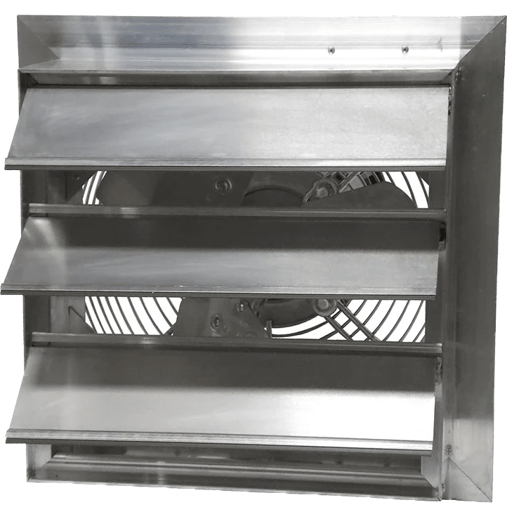 Canarm AX 14-In. Explosion Proof Aluminum Wall Mount Shutter Exhaust Fan - Single Phase - Front