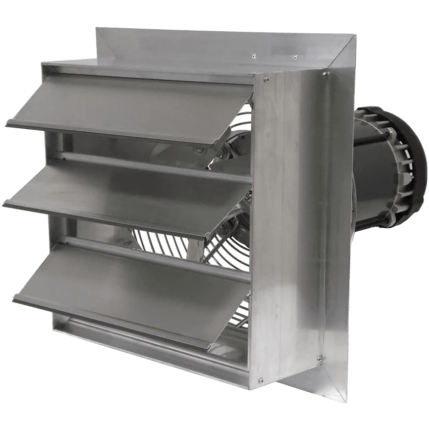 Canarm AX 14-In. Explosion Proof Aluminum Wall Mount Shutter Exhaust Fan - Three Phase - Main
