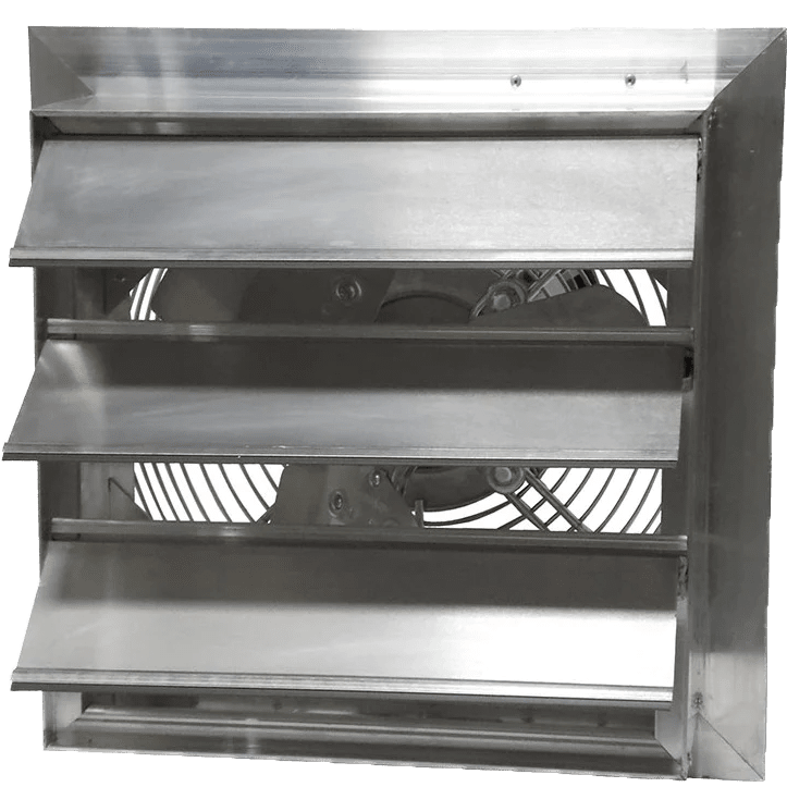 Canarm AX 16-In. Explosion Proof Aluminum Wall Mount Shutter Exhaust Fan - Single Phase - Front