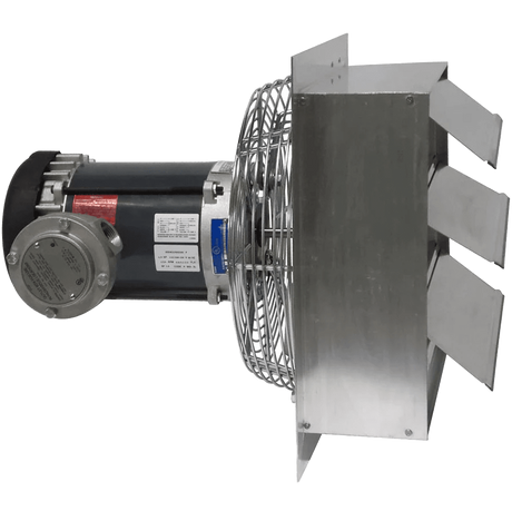 Canarm AX 16-In. Explosion Proof Aluminum Wall Mount Shutter Exhaust Fan - Single Phase - Side