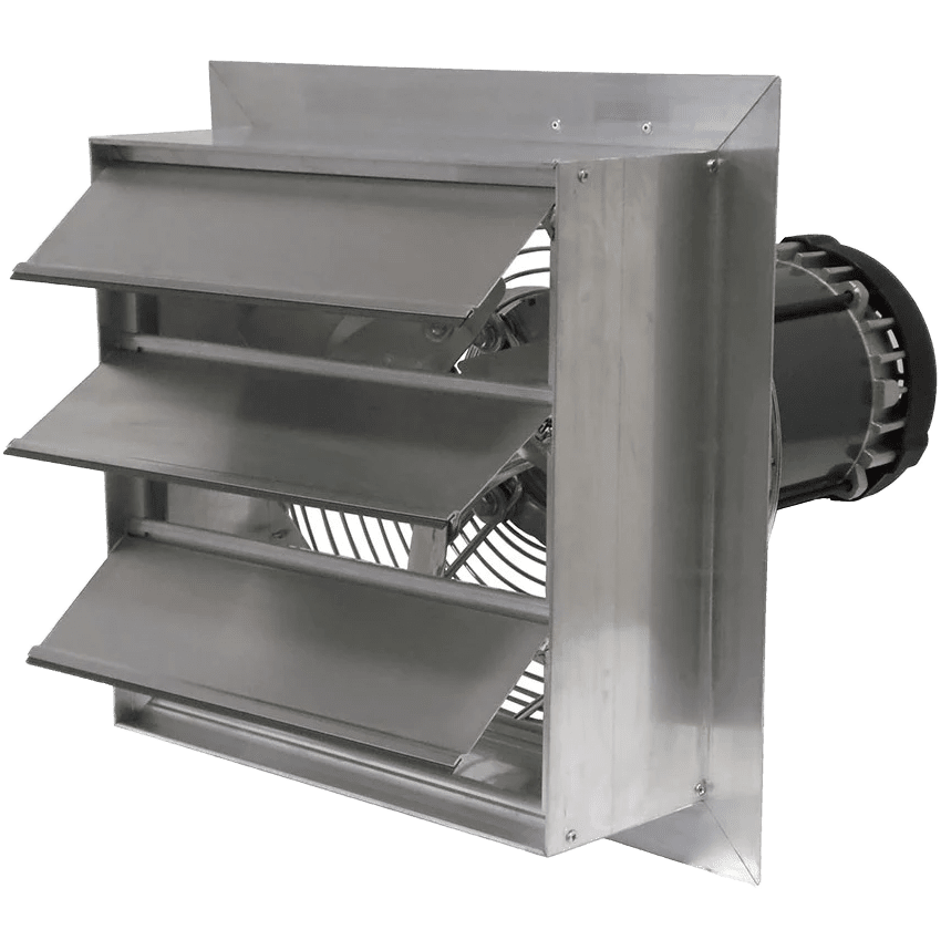 Canarm AX 16-In. Explosion Proof Aluminum Wall Mount Shutter Exhaust Fan - Three Phase - Main