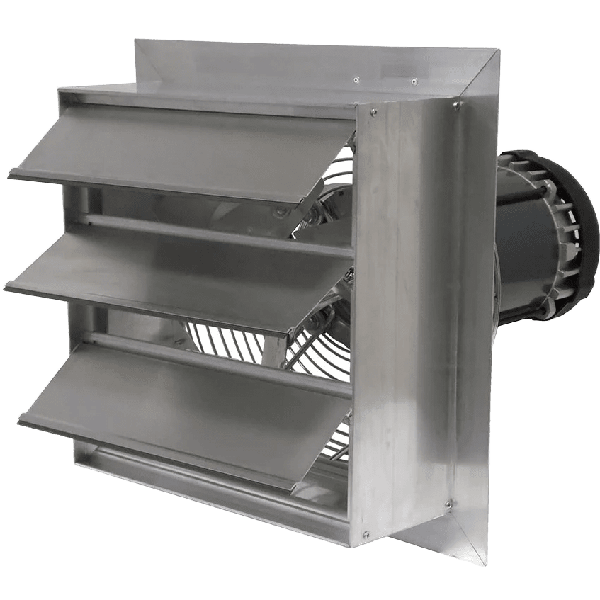 Canarm AX 18-In. Explosion Proof Aluminum Wall Mount Shutter Exhaust Fan - Single Phase - Main