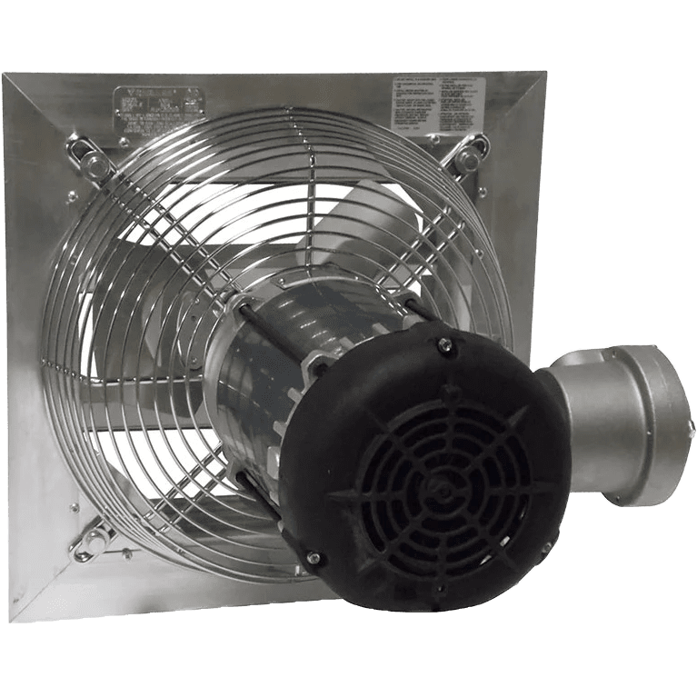 Canarm AX 20-In. Explosion Proof Aluminum Wall Mount Shutter Exhaust Fan - Single Phase - Back