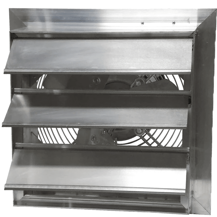 Canarm AX 20-In. Explosion Proof Aluminum Wall Mount Shutter Exhaust Fan - Single Phase - Front