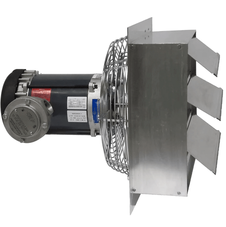 Canarm AX 20-In. Explosion Proof Aluminum Wall Mount Shutter Exhaust Fan - Single Phase - Side