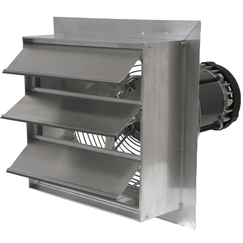 Canarm AX 24-In. Explosion Proof Aluminum Wall Mount Shutter Exhaust Fan - Single Phase - Main