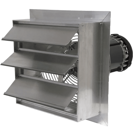 Canarm AX 24-In. Explosion Proof Aluminum Wall Mount Shutter Exhaust Fan - Three Phase - Main