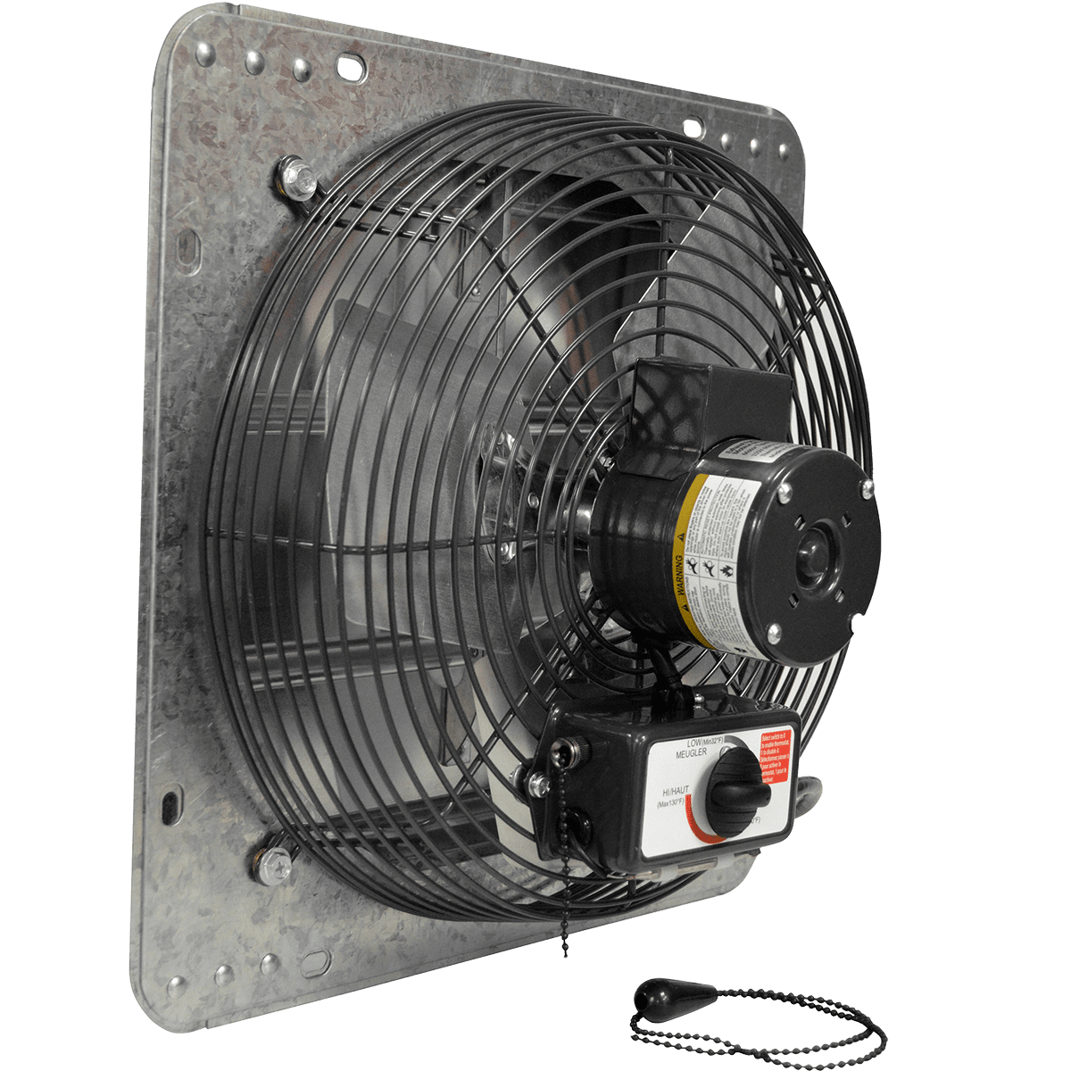 Canarm GSF Series 10-In. Galvanized Shutter Exhaust Fan - Back