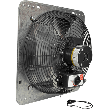 Canarm GSF Series 12-In. Galvanized Shutter Exhaust Fan - Back