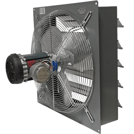 Canarm SD10-XPF Explosion Proof Wall Mount Shutter Exhaust Fan - Angle