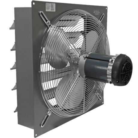 Canarm SD12-XPF Explosion Proof Wall Mount Shutter Exhaust Fan - Angle