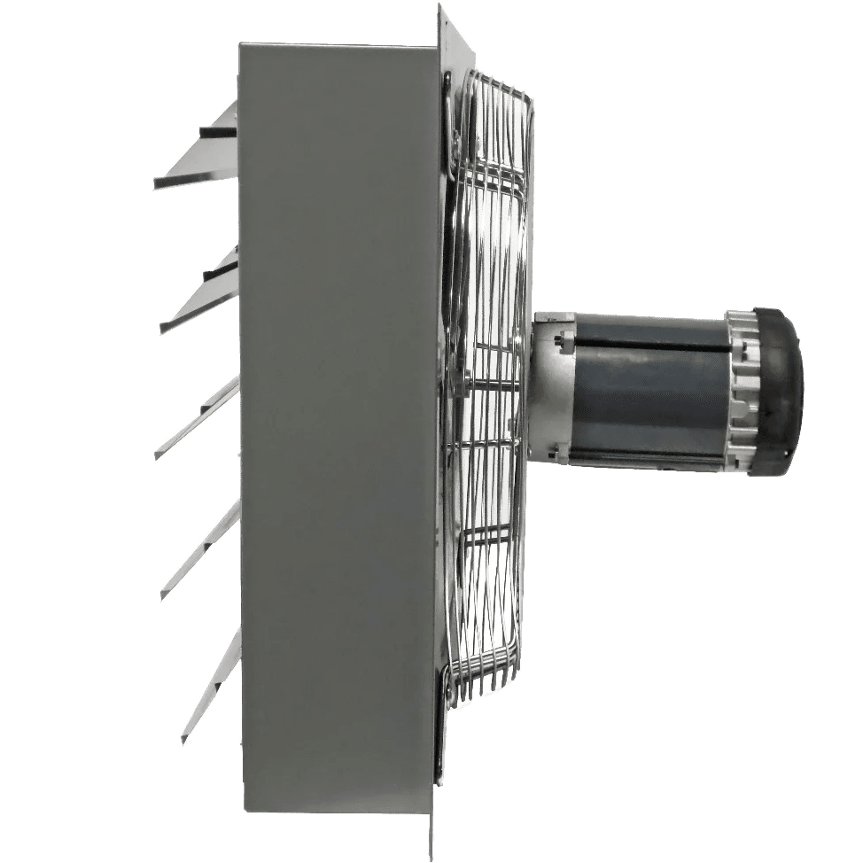 Canarm SD24-XPF Explosion Proof Wall Mount Shutter Exhaust Fan - Side