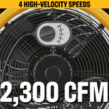 Caterpillar 14-In. High Velocity Drum Fan - Infographic 1