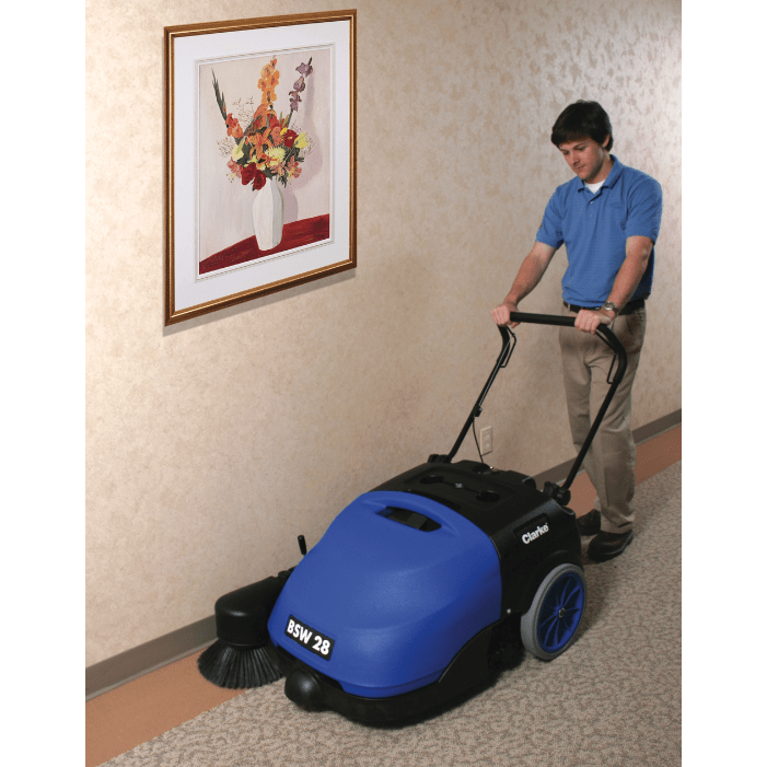 Clarke Hard & Soft Floor Active Filtered Dust Control Walk Behind Sweeper