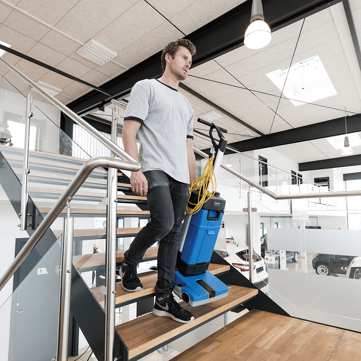 Clarke MA10 12E Upright Floor Scrubber - Lifestyle 4