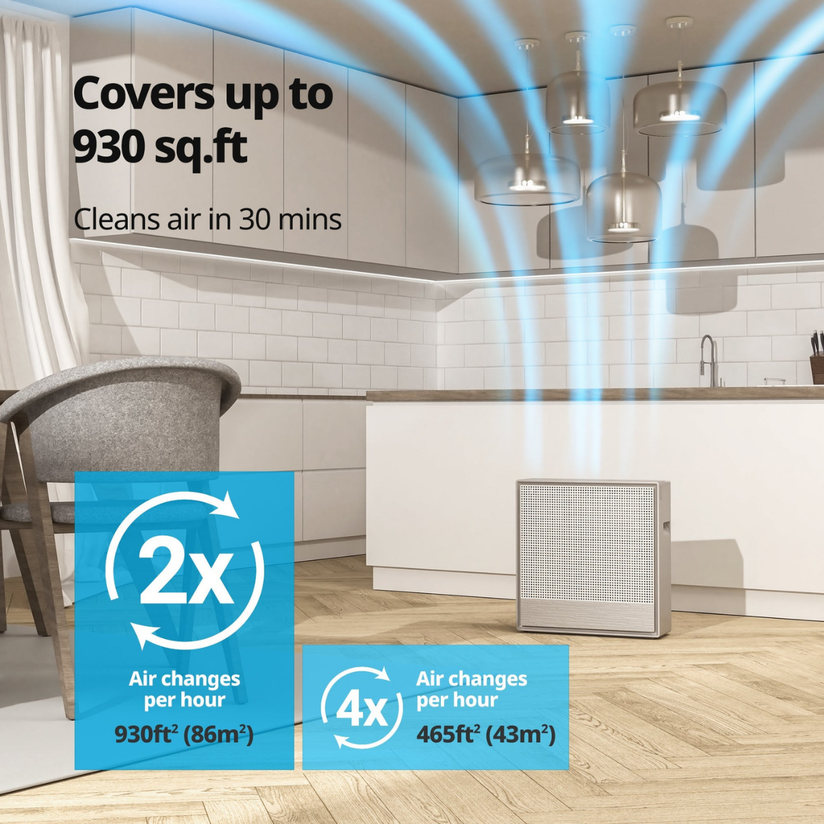 Coway Airmega 250 Large Room HEPA Air Purifier - Infographic 2