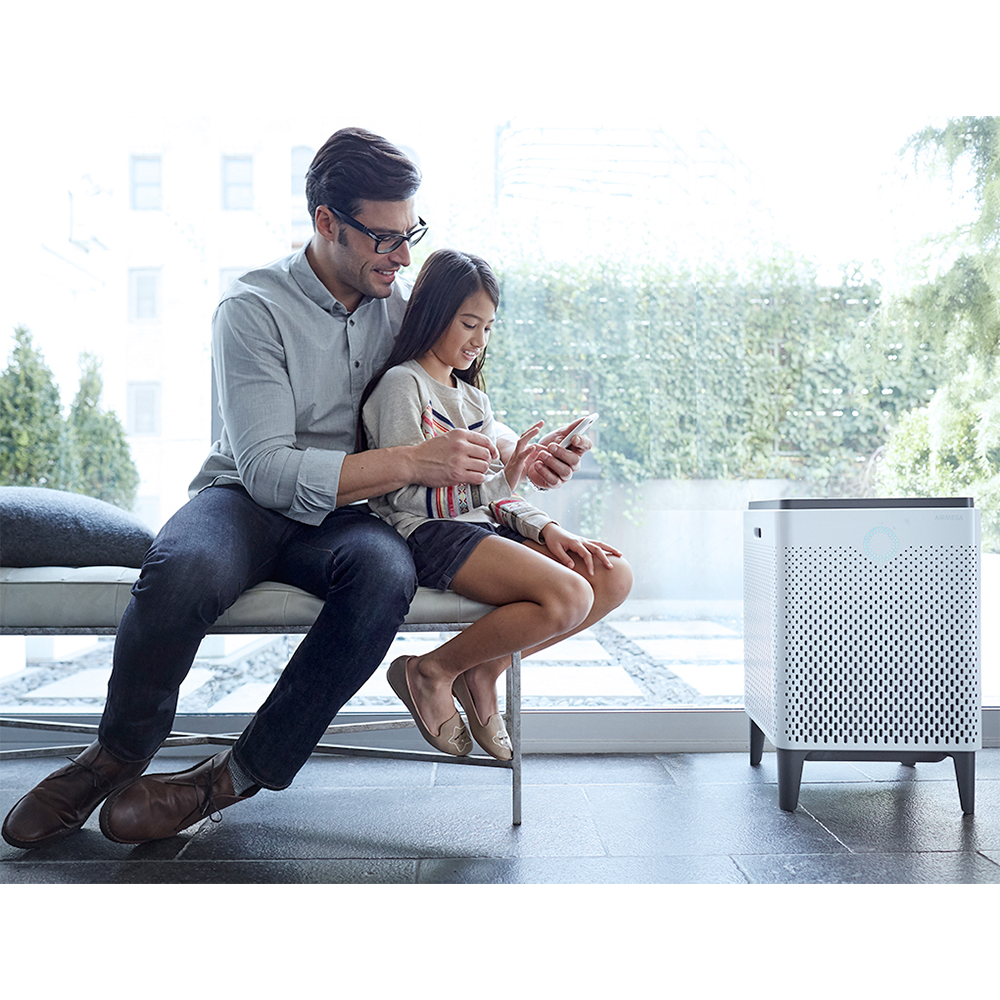 Airmega 300S Smart HEPA Air Purifier by Coway - in use