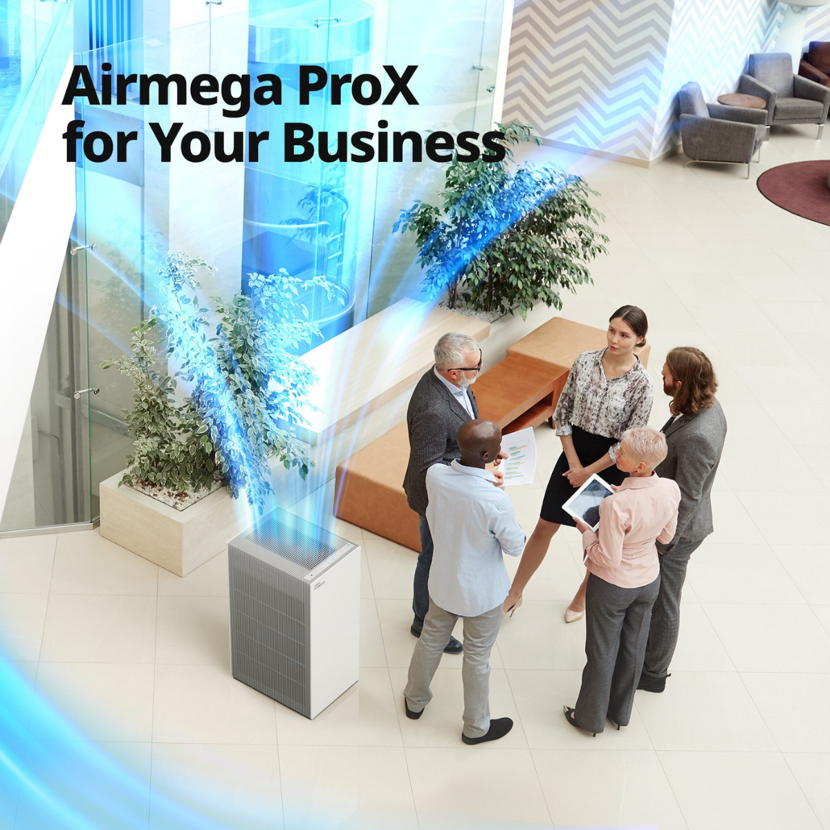 Coway Airmega Pro X Large Space HEPA Air Purifier White - Infographic
