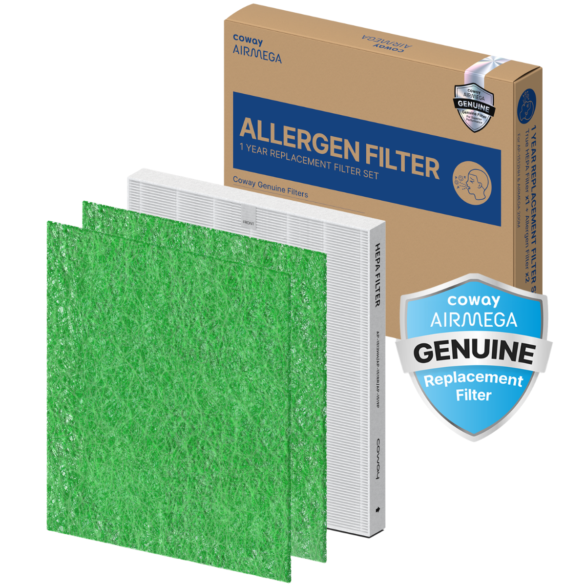 Coway Mighty AP-1512HH & 200M Fresh Starter Filter Set - Allergen