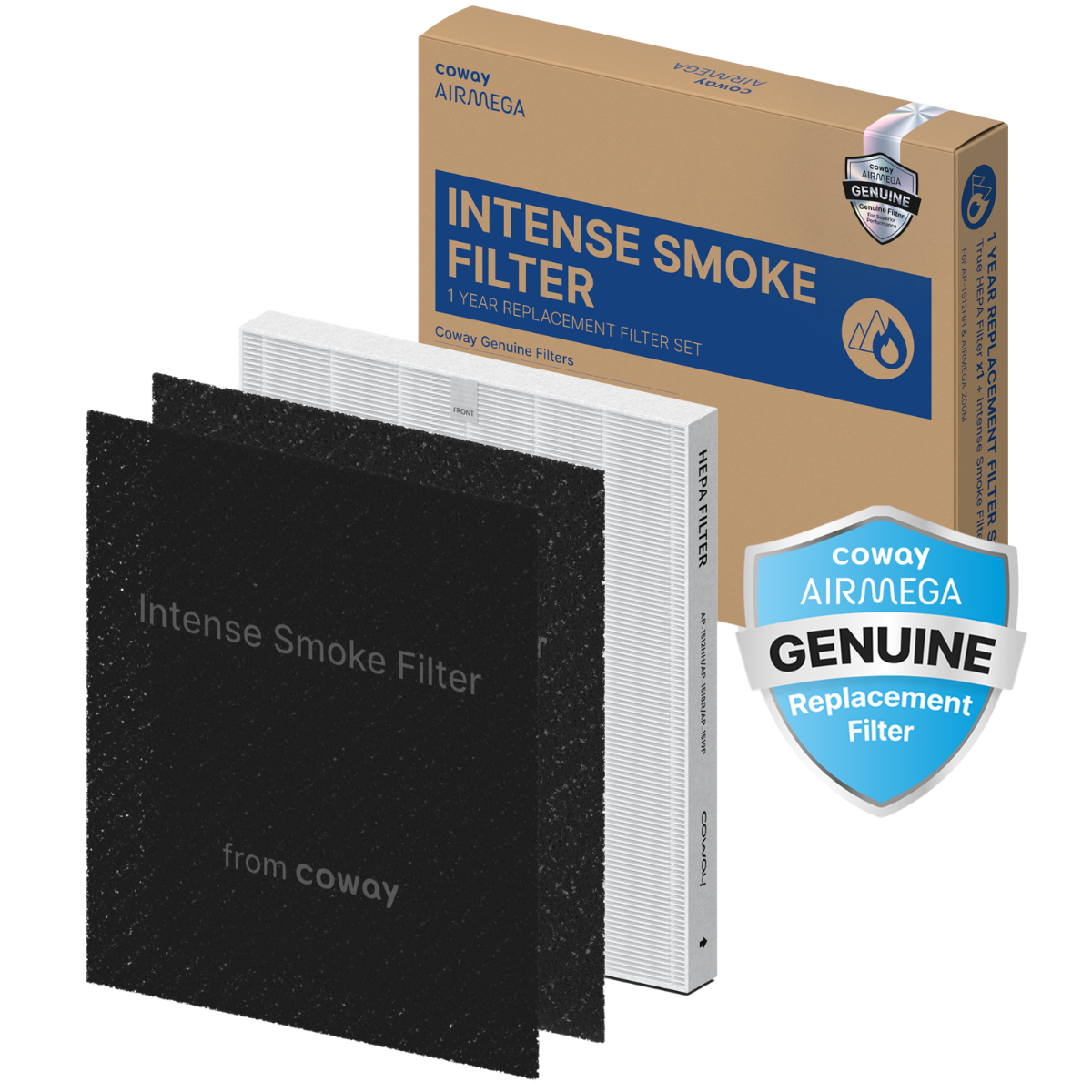Coway Mighty AP-1512HH & 200M Fresh Starter Filter Set - Intense Smoke