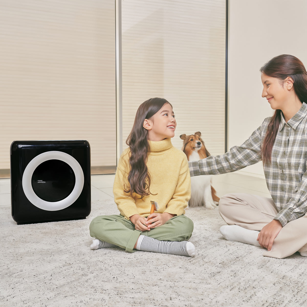 Open-Box: Coway AP-1512HH Mighty Air Purifier with True HEPA Filtration - Black