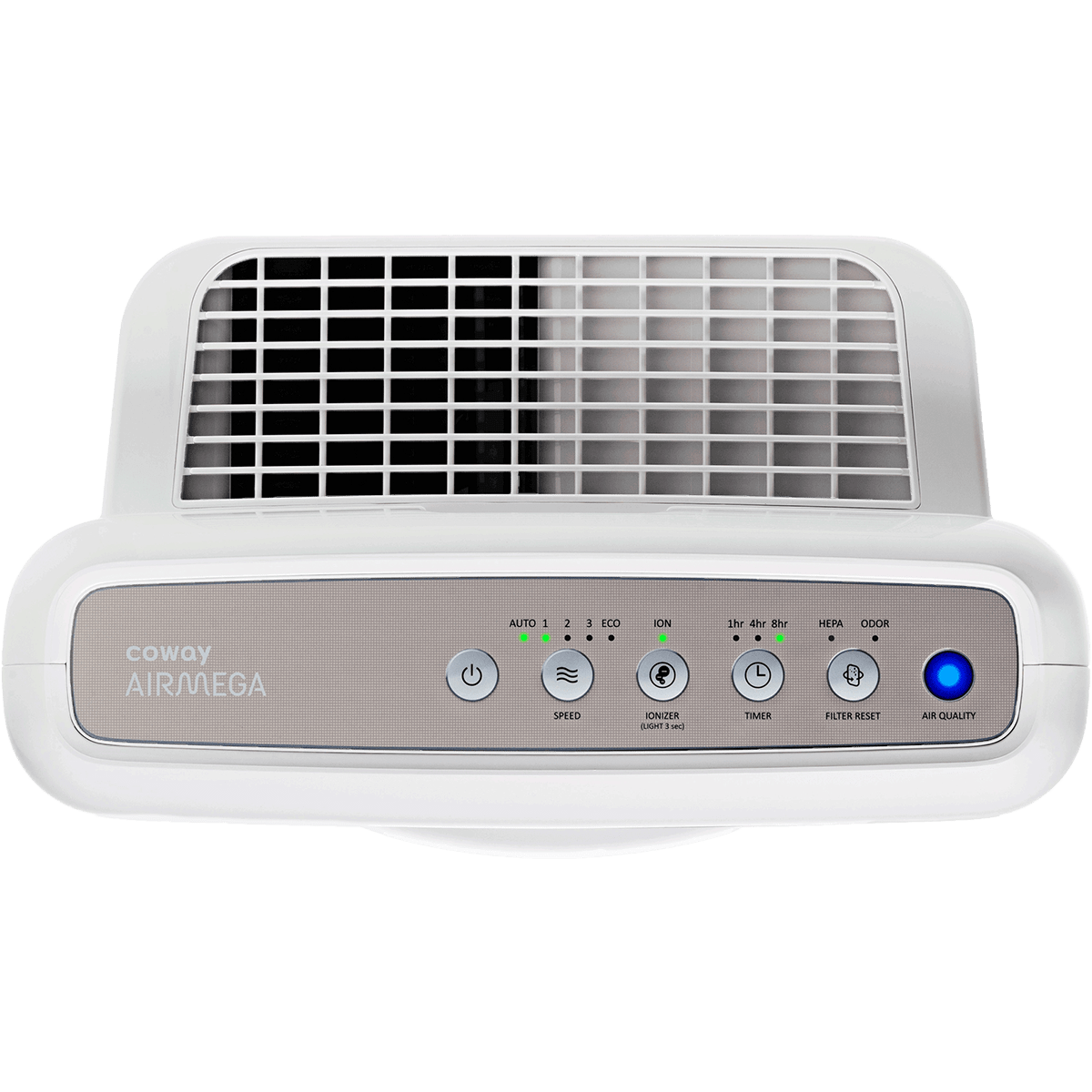 Coway AP-1512HH Mighty Air Purifier with True HEPA Filtration - White - Top