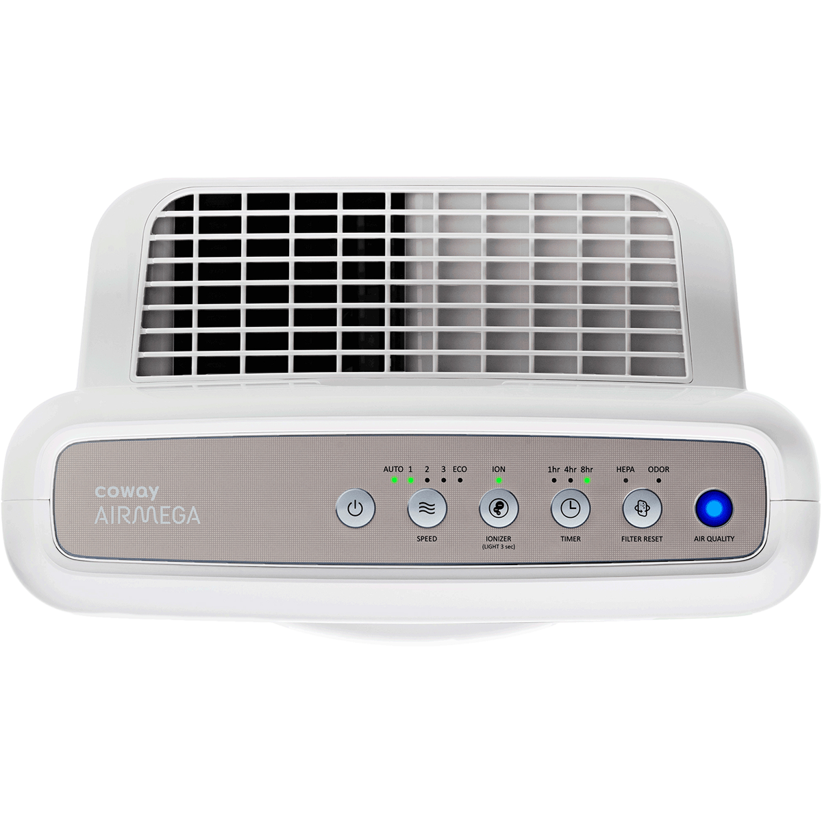 Coway AP-1512HH Mighty Air Purifier with True HEPA Filtration - White - Top