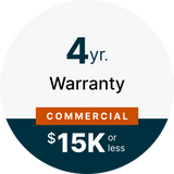 CPS 4 Year Commercial Grade Warranty under $15,000.00 - Main