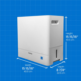 Danby 22 Pint Wi-Fi Dehumidifier - Dimensions