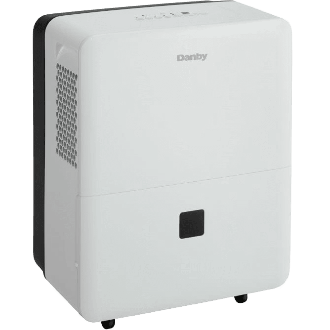 Danby 30 Pint Refurbished Dehumidifier - DDR030BJWDB-RF White - Right Angle