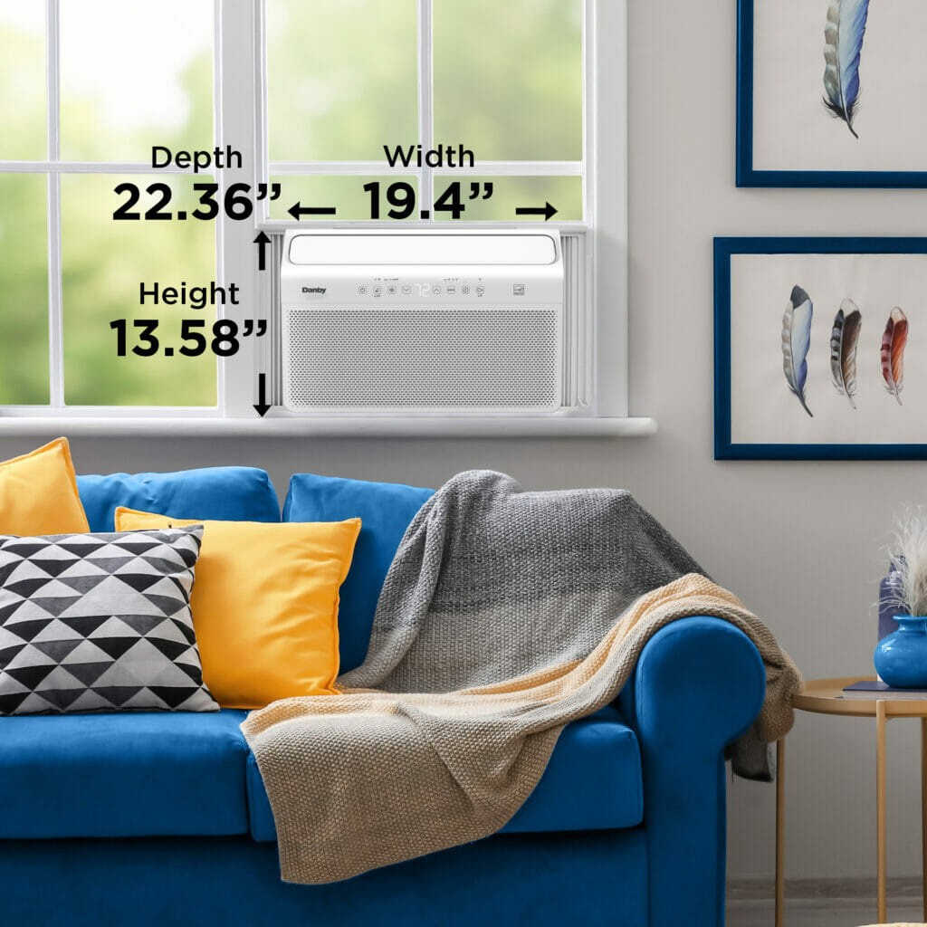 Danby 10,000 BTU Inverter Window Air Conditioner - Dimensions
