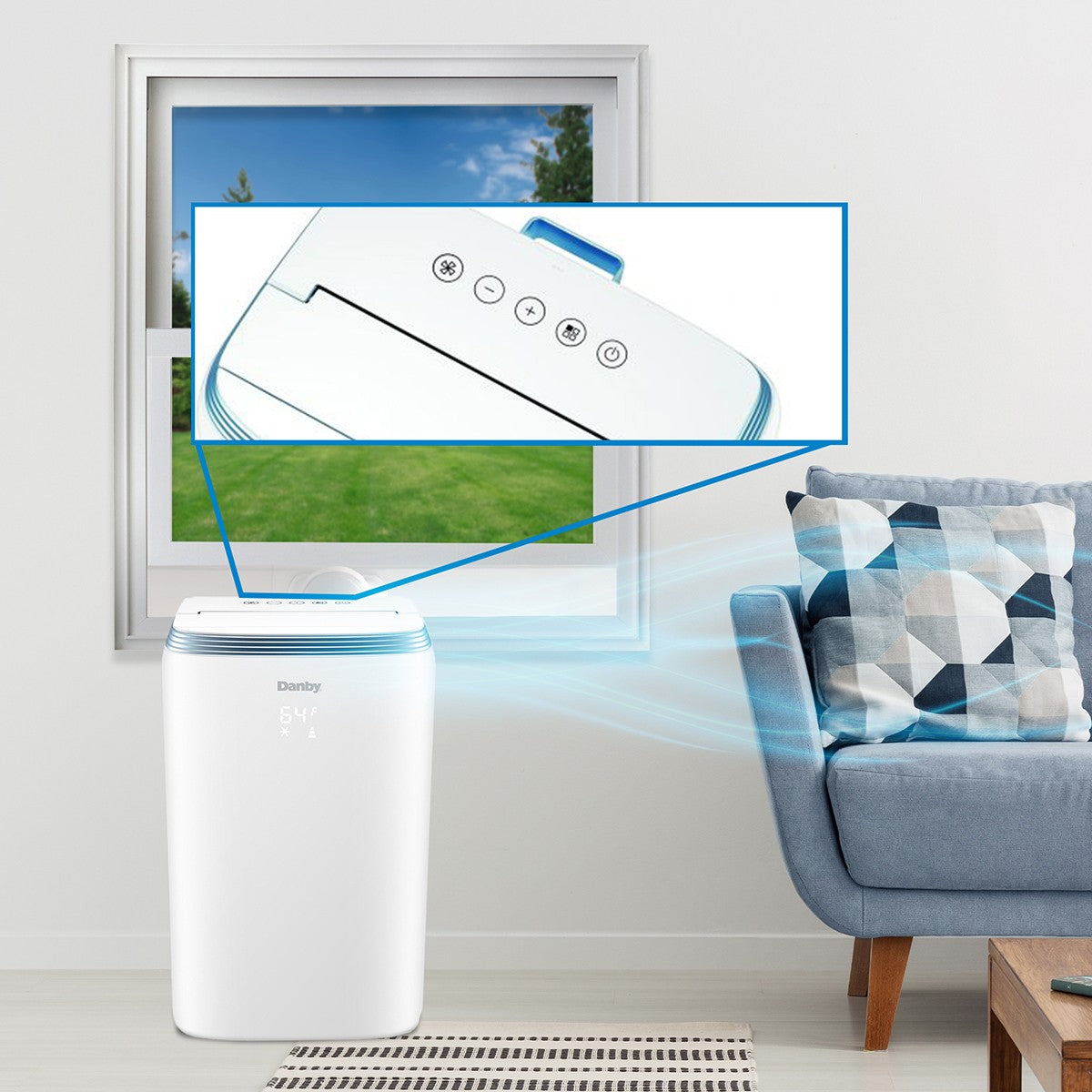Danby 13,000 BTU Portable Air Conditioner - Control Panel