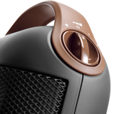 DeLonghi Capsule Ceramic Heater - Gray controls