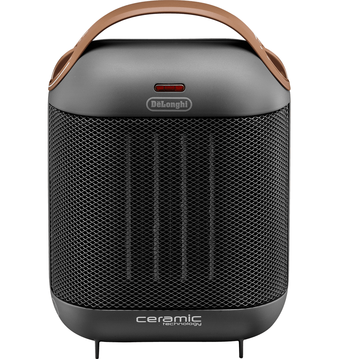 DeLonghi Capsule Ceramic Heater - Gray front no shadow