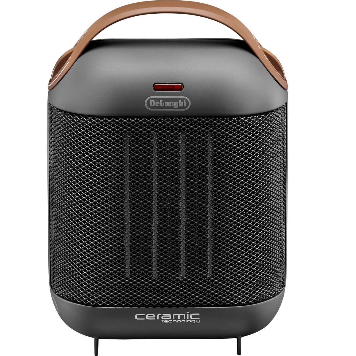 DeLonghi Capsule Ceramic Heater - Gray front no shadow