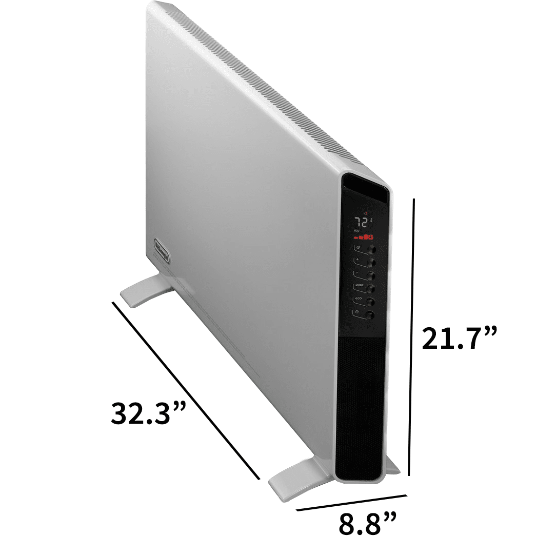 Delonghi HCX9115E Slim Style Convection Heater - dimensions