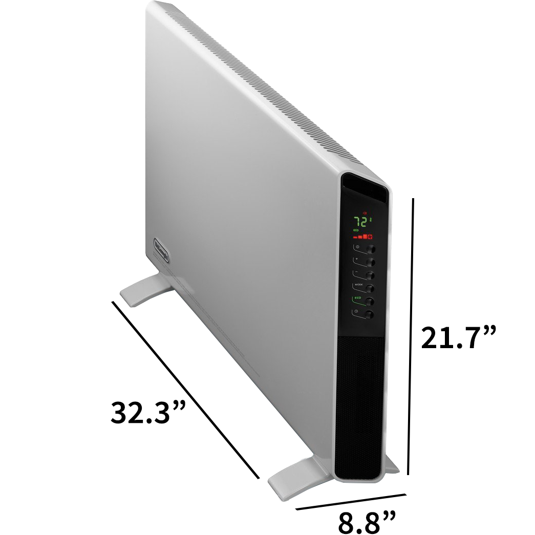 Delonghi HCX9115E Slim Style Convection Heater - dimensions