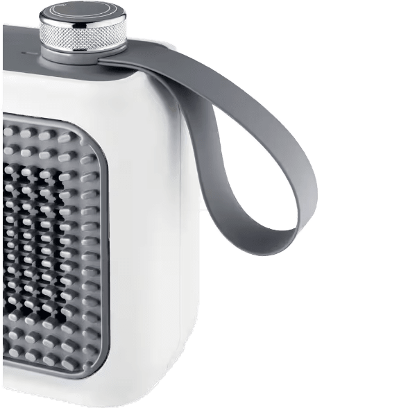Delonghi Capsule Solo Personal Ceramic Heater - Slate Blue - Handle