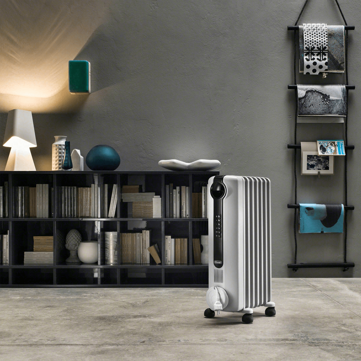 DeLonghi TRRS0715E Oil-Filled Radiator Heater - in Living Room