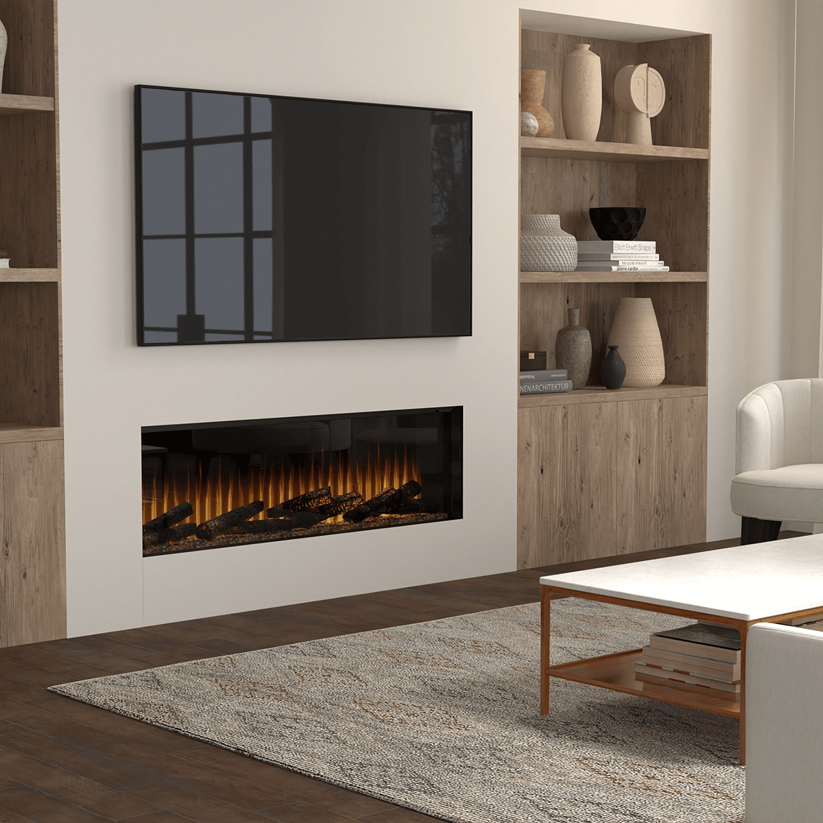 Dimplex Ignite Ultra Linear Built-In Electric Fireplaces 60-Inch - Lifestyle