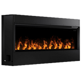 Dimplex Opti-Myst Linear Electric Fireplace w/ Acrylic Ice & Driftwood - Left View