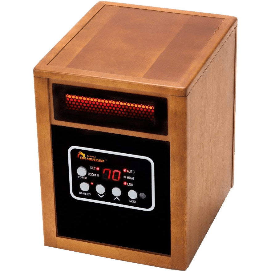 Dr. Infrared Heater Space Heater - Angle View