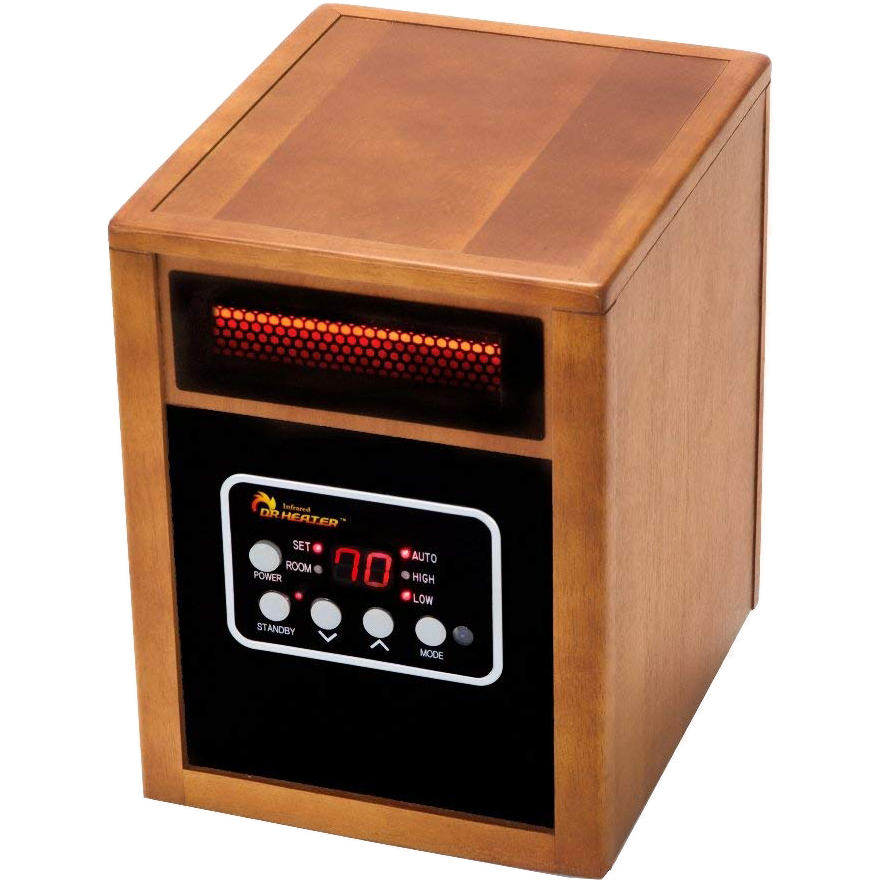 Dr. Infrared Heater Space Heater - Angle View