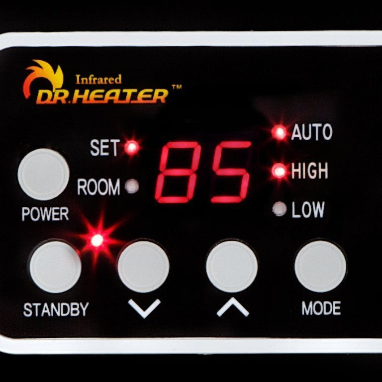 Dr. Infrared Heater Space Heater - Control Panel