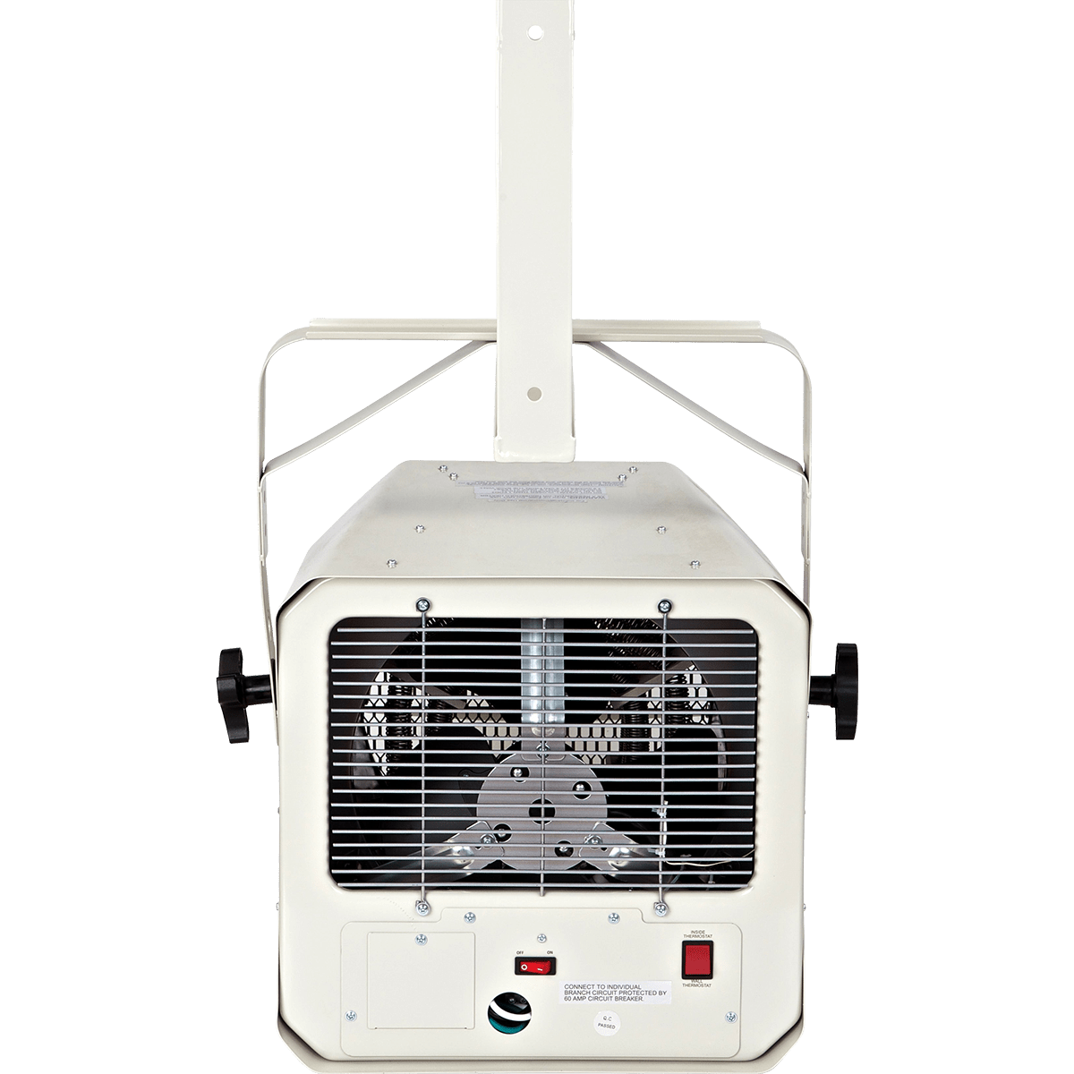 Dr. Infrared Heater 10000 Watt Wall/Ceiling Mounted Garage Heater - Back