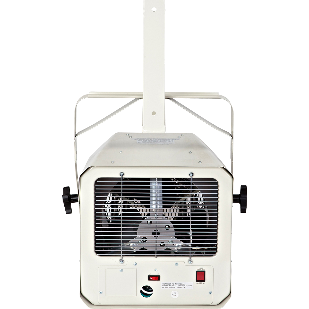 Dr. Infrared Heater 10000 Watt Wall/Ceiling Mounted Garage Heater - Back