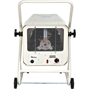Dr. Infrared Heater 10000 Watt Hardwired Shop Garage Heater w/ Cart - Back