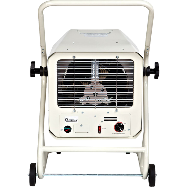 Dr. Infrared Heater 10000 Watt Hardwired Shop Garage Heater w/ Cart - Back