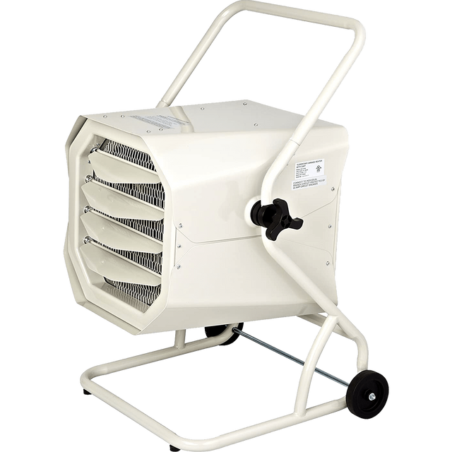 Dr. Infrared Heater 10000 Watt Hardwired Shop Garage Heater w/ Cart
