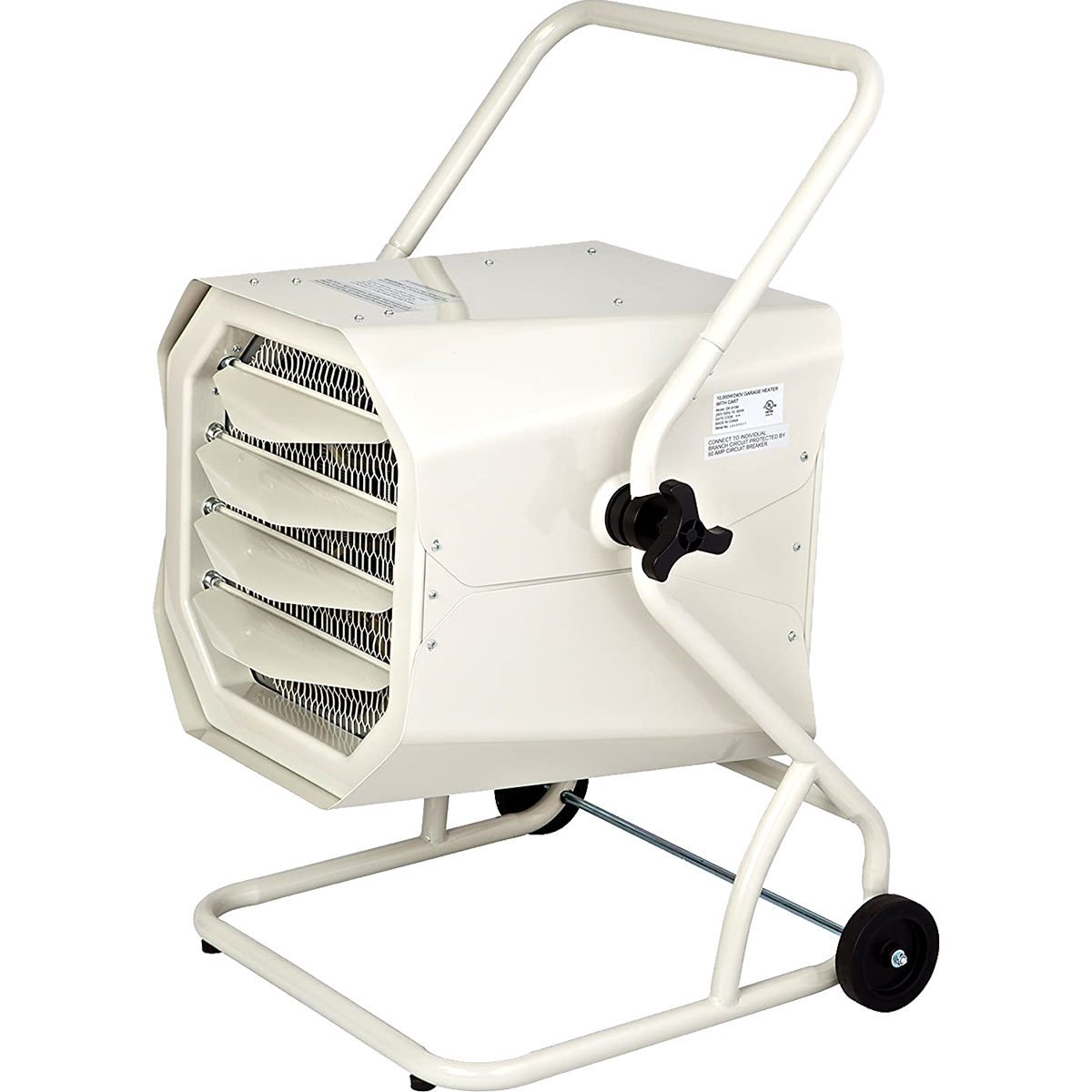Dr. Infrared Heater 10000 Watt Hardwired Shop Garage Heater w/ Cart